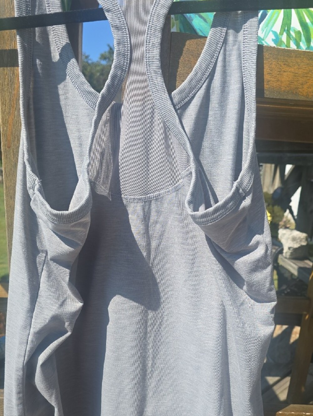 Athletic Works Light Gray Racerback Tank - Picture 5 of 5